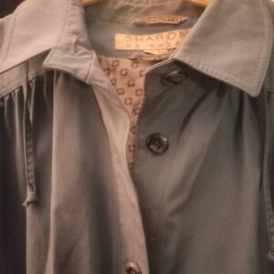 Sharon Rainwear 3/4 Length Rain Coat Size 14 Petite